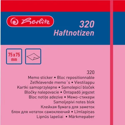 Immagine prodotto di herlitz 300008427 herlitz Blocco note adesivo, 75 x 75 mm, colori neon