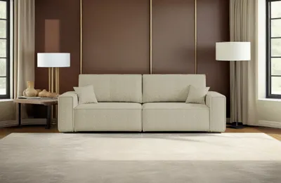 Produktbild von Kaiser Möbel Sofa mit Schlaffunktion BEST Stoff Quelle Beige