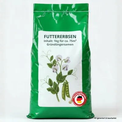Produktbild von Samenshop24® Futtererbsen, Inhalt: 1kg für 75m², Gründüngung & Futterpflanze