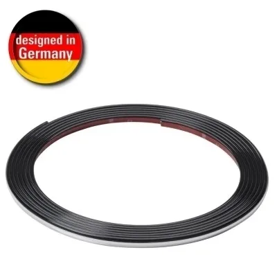 Produktbild von HR 12111101 Türkantenschutzleiste - selbstklebend - 9 mm x 5 meter - zuschneidbar - chrom