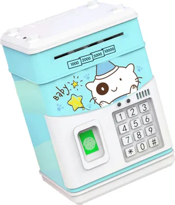 Obrázek produktu pro Elektronické prasátko MINI ATM Saving Box s heslem Simulovaný otisk prstu Money Bank pro hotovost Auto Scroll Paper pro chlapce Dívky Dětská bezpečná banka Box Perfektní narozeninové dárky