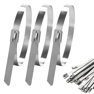 Immagine prodotto di Solidchoice - 20 fascette stringicavo in acciaio inossidabile, 500x10 mm