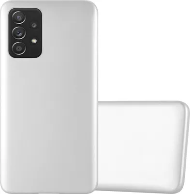 Obrázek produktu pro Cadorabo ochranný kryt pro Samsung Galaxy A52 (4G / 5G) / A52s pouzdro na mobilní telefon ve stříbrné barvě TPU silikonové pouzdro Cover Case