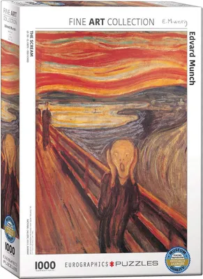 Produktbild von Edvard Munch - Der Schrei - 1000 Teile Puzzle im Format 68x48 cm