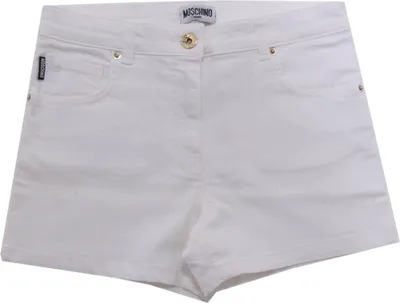 Produktbild von 7620AH pantaloncino bimba MOSCHINO weiß denim shorts Kinder