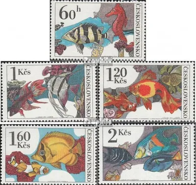 Produktbild von Briefmarken Tschechoslowakei 1975 Mi 2260-2264 (kompl.Ausg.) postfrisch Fische