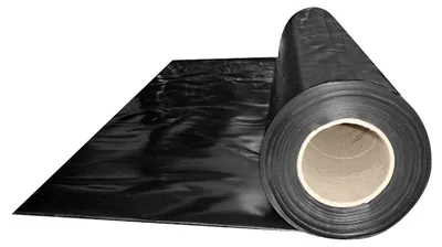 Produktbild von 1x Abdeckfolie Baufolie schwarz opak 6000mm x 25m 150my LDPE