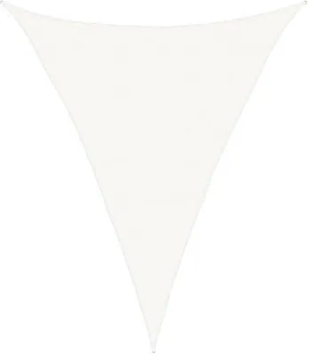 Produktbild von Schattentuch Dreieck - 4 x 5 x 5 m - Weiß - Wind- und wasserfest HDPE - 90% UV-Schutz - atmungsaktives Sonnenseil