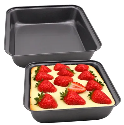 Quadratische Kuchenform 22,5 cm, antihaftbeschichtet, 2er-Set