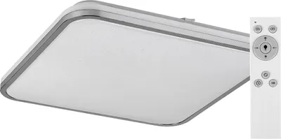 Productafbeelding van Rabalux 3479 Plafondlamp Linden, 72W, 5800lm, zilverwit, rond, dimbaar, ø455mm