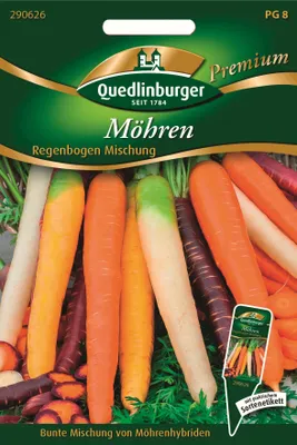 Produktbild von Möhren Regenbogen Mischung Quedlinburger Gemüsesamen