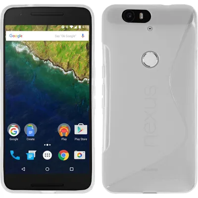 Produktbild von PhoneNatic Case kompatibel mit Google Nexus 6P - clear Silikon Hülle S-Style + 2 Schutzfolien