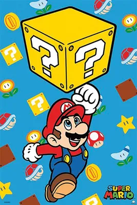 Produktbild von Super Mario Poster Block Jump  61 x 91,5 cm