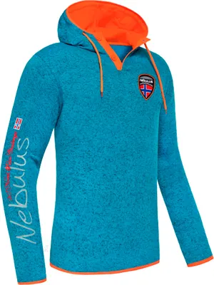 Immagine prodotto di Nebulus felpa con cappuccio STITCH uomo, calda felpa con cappuccio, pullover con cappuccio, P5129 - Uomo, turchese, S