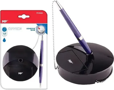 Immagine prodotto di Penna reception con supporto e inchiostro blu