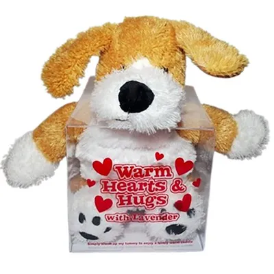 Produktbild von Wärmetier Hund, wärmend, duftend, mikrowellengeeignet, bis zu 2 Stunden Wärme
