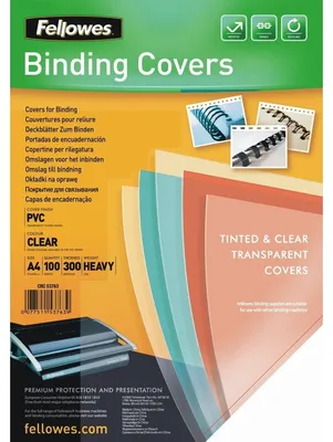 Produktbild von Fellowes Deckblatt A4 transparent 300 Mikron