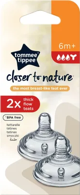 Image de Tétine en silicone Tommee Tippee 6m+, flow - porridge, 6m+