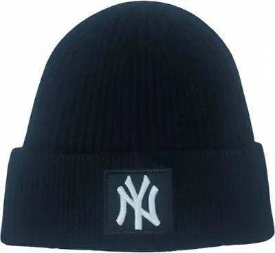 Zdjęcie produktu dla Czapka zimowa narciarska ciepła czarna NEW YORK Yankees