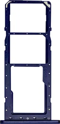 Produktbild von Clappio, Dual-SIM- und Micro-SD-Kartenhalter für Samsung Galaxy A03s, Blau