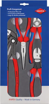 Produktbild von KNIPEX KN 00 20 01 V15 - Werkzeugsatz, Zangen, Basic, 4-teilig (00 20 01 V15)