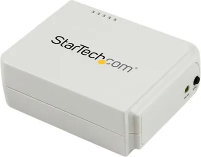 Obrázek produktu pro StarTech.com 1 Port USB WLAN N 802.11 b/g/n Printserver mit 10/100 Mb/s Ethernet Anschluss - Windows 10 - Windows 10 Education - Windows 10 Education x64 - Windows 10 Enterprise - Windows 10... - Mac OS 9.0 - Mac OS 9.1 - Mac OS 9.2 - Mac OS X 10.0 Cheeta
