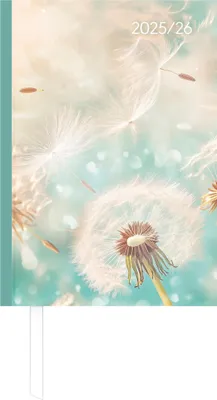 Produktbild von Alpha Edition - Campustimer Blowballs A6 2025/2026 - Semesterplaner A6 (ca. 10,5×14,8 cm) - Studenten- & Schülerkalender Weekly mit robustem Hardcover & Notizseiten - Motiv Pusteblume