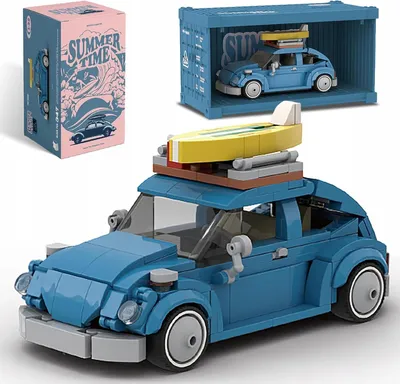 Produktbild von K&M VW Beetle Bausteine 347 Teile mit Vitrine
