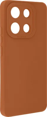 Produktbild von Avizar, SoftGlow Silikonhülle für Xiaomi Redmi Note 13 4G, geschützte Kamera, Braun