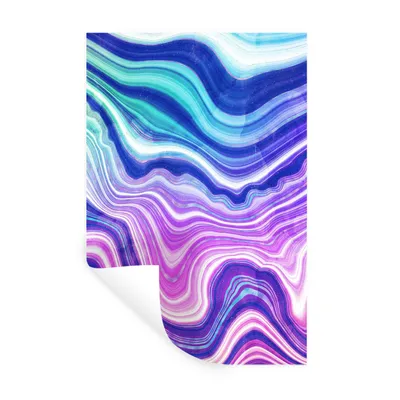 Obrázok produktu pre MuchoWow® Nálepka na stenu - Mramor - zelená - biela - 40x60cm - Samolepiaca a polohovateľná