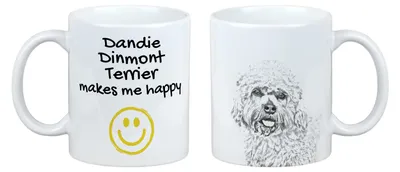 Immagine prodotto di Dandie Dinmont Terrier - Tazza con cane, tazza allegra per gli amanti dei cani, regalo personalizzato del marchio Art-Dog