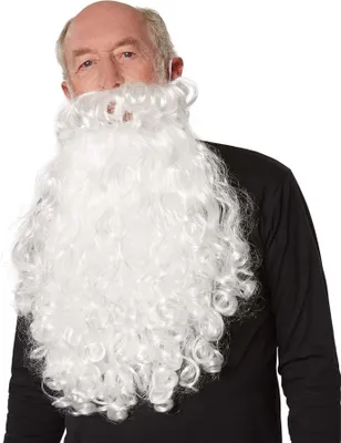 Produktbild von Weihnachtsmann Perücke und Bart - weiß