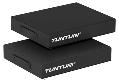 Produktbild von Tunturi Platinum Drop Pad Set – Für Gewichtheben, CrossFit und Fitness – Schwarz