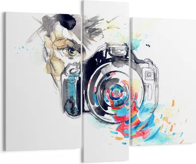 Produktbild von Bild auf Leinwand - Leinwandbild - Fotograf Kamera Fokus Hobby - 95x80cm - Wand Bild - Wanddeko - Leinwanddruck - Bilder - Kunstdruck - Wanddekoration - Leinwand bilder - Wandkunst - CB95x80-3022