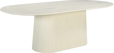 Tisch Patrice 230x110x76 cm Mangoholz Weiß_Natur24
