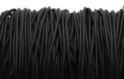 Produktbild von Vintageparts Kautschukband Schwarz 2 mm breit 4 m Länge