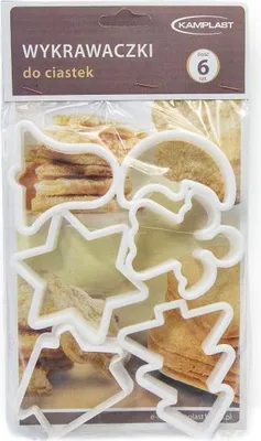 Immagine prodotto di stampi per biscotti in plastica, 6 pezzi, Natale