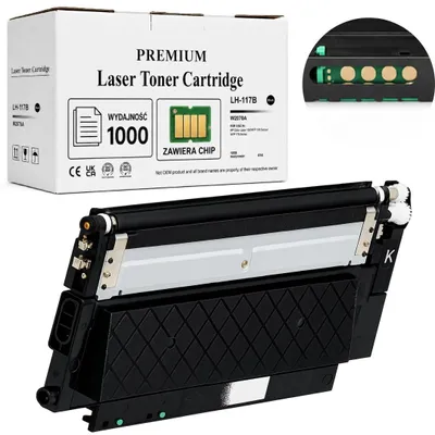 Produktbild von Ersatztoner für HP 117A W2070A BK Schwarz mit Chip 150NW 178NW 179FNW
