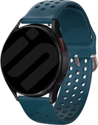 Produktbild von Strap-it Samsung Galaxy Watch 6 Classic 43mm Admendes Silikon Armband (Felsengrün)