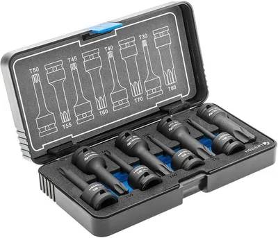 Produktbild von 8er-Set Schlag-Steckschlüsseleinsatz 1/2" TORX, CrMo