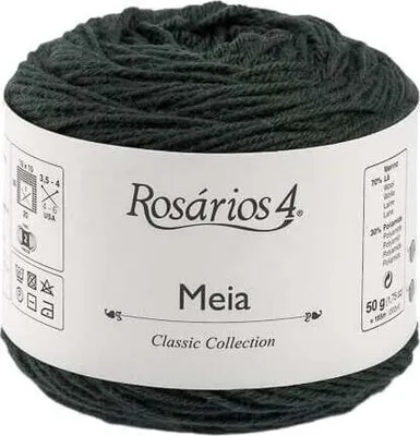 Produktbild von Rosários 4 Meia 16 Dark Green Strickgarn