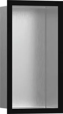 Produktbild von hansgrohe XtraStoris Individual Wandnische Edelstahl gebürstet mit Designrahmen, 300x150x100 mm, 56094670