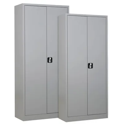 Produktbild von Gürkan Stahlschränke 109079 lichtgrau 4 Fachböden 92,0/80,0 x 42,0/38,0 x 195,0/180,0 cm, aufgebaut, 2 St.