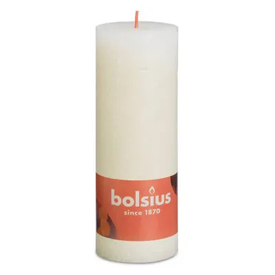 Zdjęcie produktu dla Bolsius Rustiko Shine, Cylidner, Kremowy, 85 h, 1 szt.
