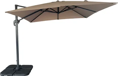 Zdjęcie produktu dla Baza Parasol wiszący z podstawą, 295x295 cm piaskowy.