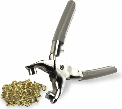 Image de Pince à oeillets MASTERPROOF avec 100 oeillets, 4,5 mm