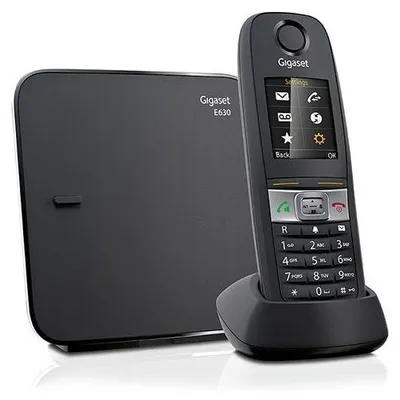 Image de Gigaset E630 - Schnurlostelefon mit Rufnummernanzeige - DECT\GAP - Schwarz