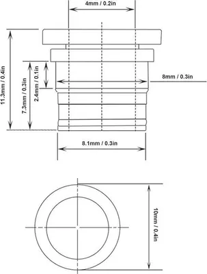 Produktbild von Pneumatische Klep Connector für 3D Drucker Ptfe