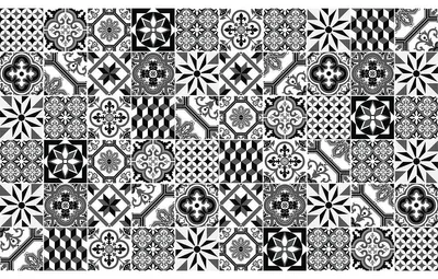 Immagine prodotto di Adesivi decorativi per mobili – 60 adesivi per mobili effetto piastrelle in cemento di Mazena – 60 adesivi da 10 x 10 cm
