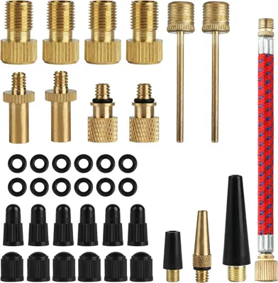 Productafbeelding van Ventieladapterset - 36-delig - Messing